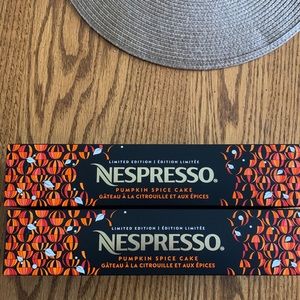 Nespresso limited edition pumpkin spice cake pods